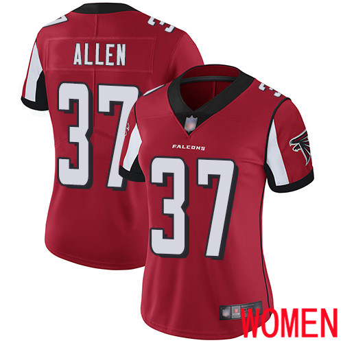 Atlanta Falcons Limited Red Women Ricardo Allen Home Jersey NFL Football 37 Vapor Untouchable